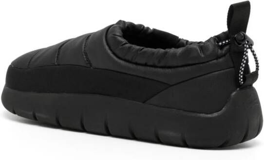 Lacoste Serve padded-design slippers Black