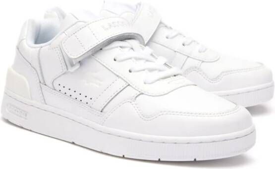 Lacoste T-Clip touch-strap leather sneakers White