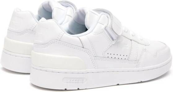 Lacoste T-Clip touch-strap leather sneakers White