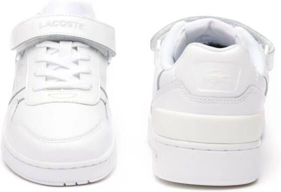 Lacoste T-Clip touch-strap leather sneakers White