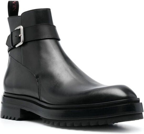 Lanvin Alto leather ankle boots Black