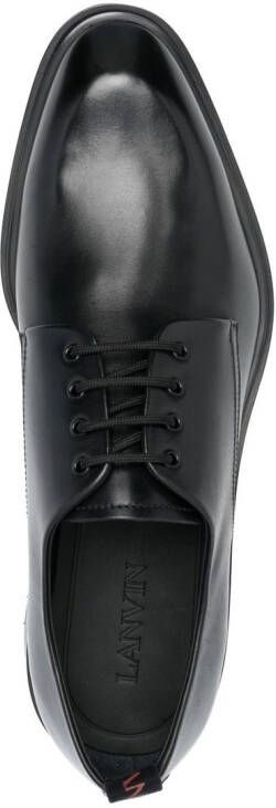 Lanvin Alto leather derby shoes Black