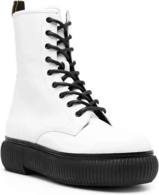 Lanvin Arpege leather boots White