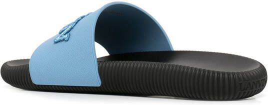 Lanvin Arpège logo-embellished slides Blue