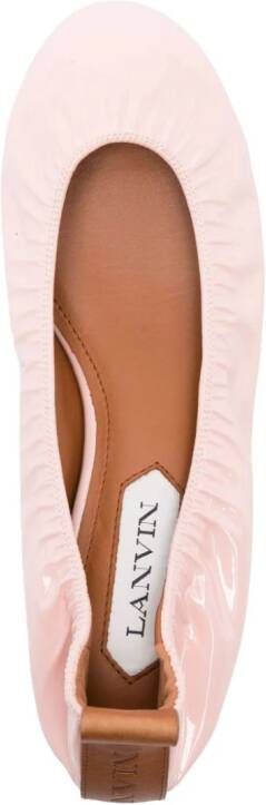 Lanvin Ballerina patent-leather shoes Pink