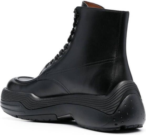 Lanvin chunky lace-up boots Black