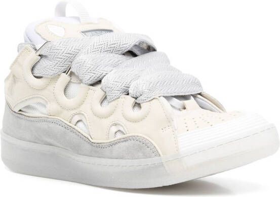 Lanvin chunky lace-up sneakers Neutrals