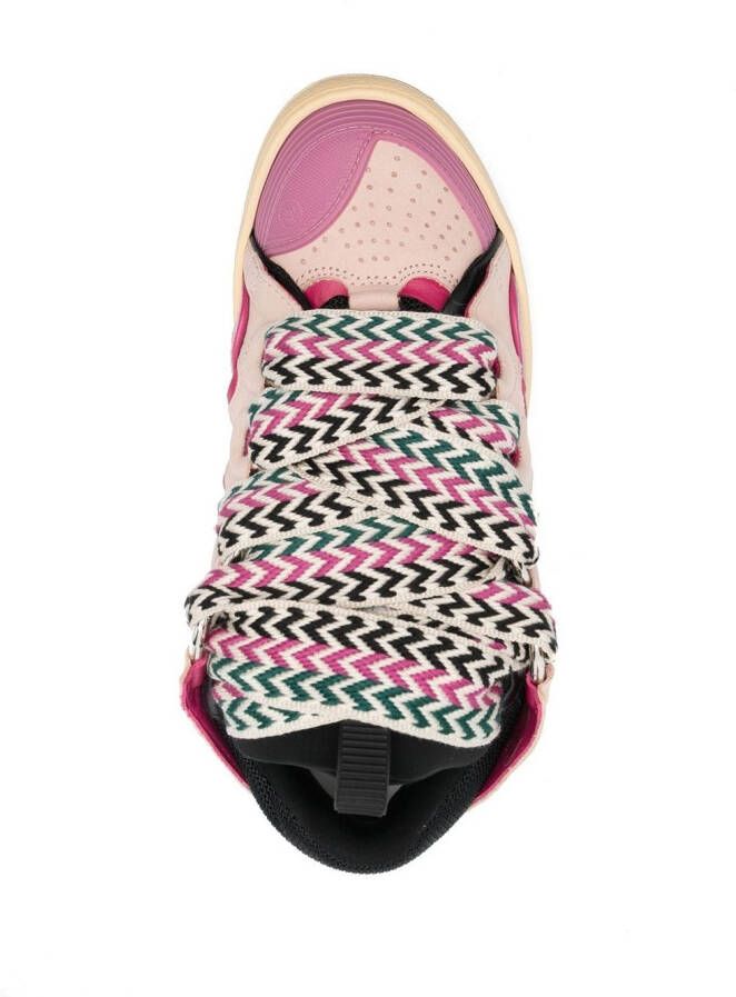 Lanvin chunky lace up sneakers Pink