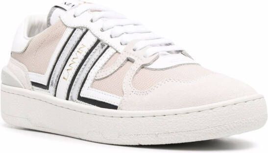 Lanvin Clay lace-up sneakers Neutrals