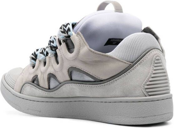 Lanvin Curb chunky leather sneakers Grey