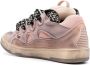 Lanvin Curb chunky leather sneakers Pink - Thumbnail 3
