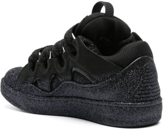 Lanvin Curb glitter sneakers Black
