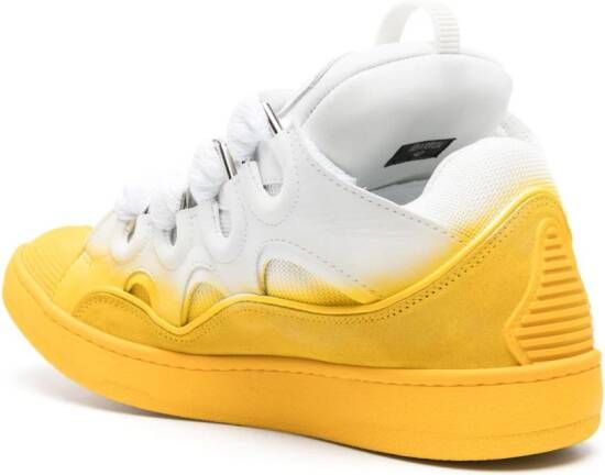 Lanvin Curb gradient-effect sneakers Yellow
