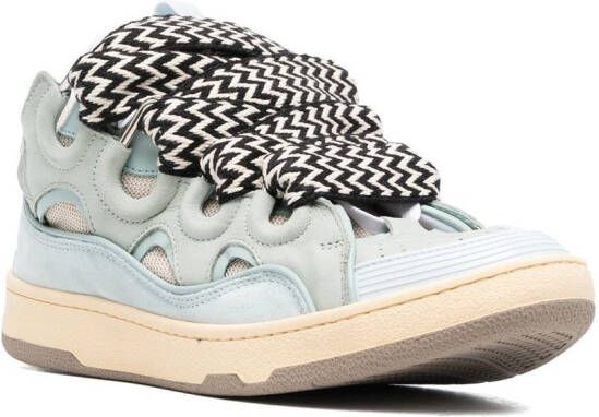 Lanvin Curb lace-up chunky sneakers Blue