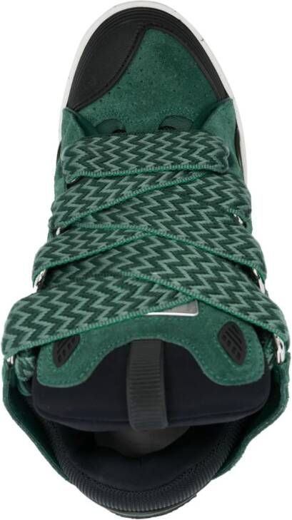 Lanvin Curb lace-up sneakers Green