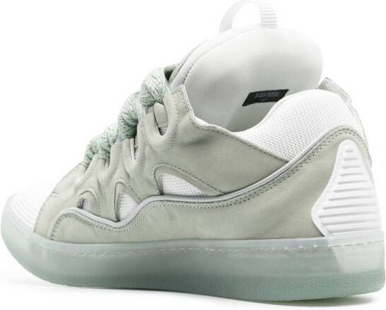 Lanvin Curb lace-up sneakers Green