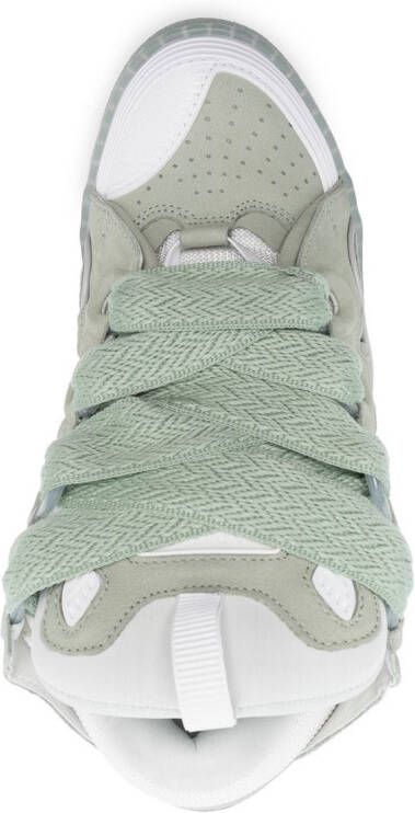 Lanvin Curb lace-up sneakers Green