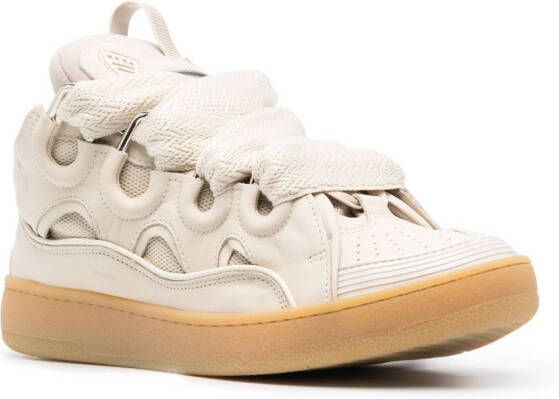 Lanvin Curb lace-up sneakers Neutrals