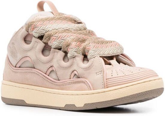 Lanvin Curb lace-up sneakers Pink