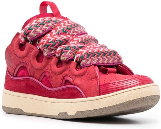 Lanvin Curb lace-up sneakers Pink