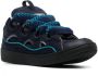 Lanvin Curb leather sneakers Blue - Thumbnail 2
