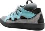 Lanvin Curb leather sneakers Blue - Thumbnail 3