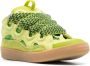 Lanvin Curb leather sneakers Green - Thumbnail 2