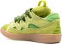 Lanvin Curb leather sneakers Green - Thumbnail 3
