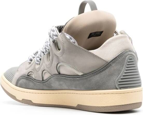 Lanvin Curb leather sneakers Grey