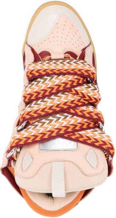Lanvin Curb leather sneakers Pink
