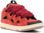 Lanvin Curb leather sneakers Red - Thumbnail 2