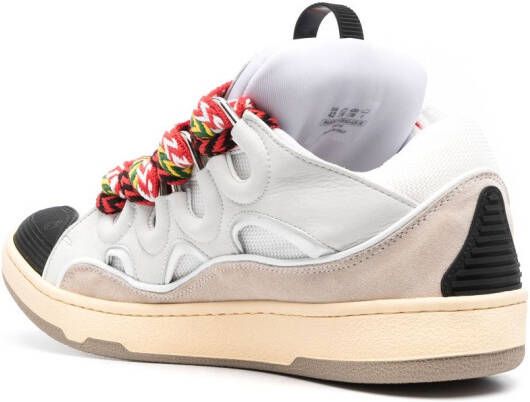 Lanvin Curb low-top leather sneakers White