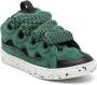 Lanvin Curb oversize-tongue panelled sneakers Green - Thumbnail 2