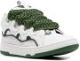Lanvin Curb panelled lace-up sneakers White - Thumbnail 2