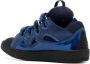Lanvin Curb panelled leather sneakers Blue - Thumbnail 3