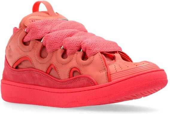 Lanvin Curb panelled sneakers Pink