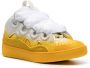 Lanvin Curb spray-painted leather sneakers Yellow - Thumbnail 2