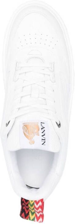 Lanvin Curb trim low-top sneakers White
