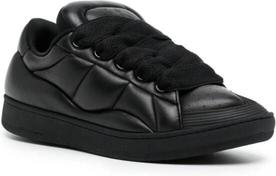 Lanvin Curb XL leather sneakers Black