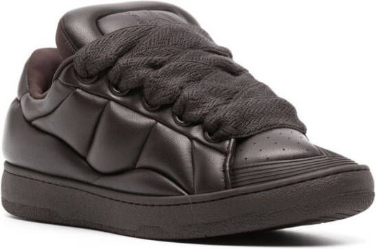 Lanvin Curb XL leather sneakers Brown