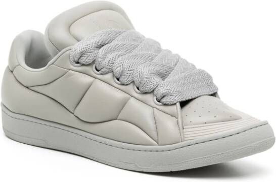Lanvin Curb XL leather sneakers Grey