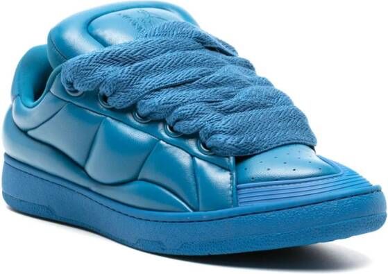 Lanvin Curb XL padded leather sneakers Blue