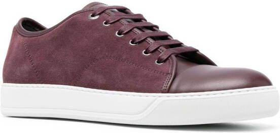 Lanvin DBB1 low-top leather sneakers Red