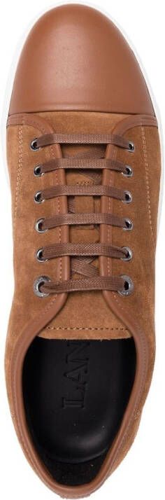 Lanvin DBB1 low-top suede sneakers Brown