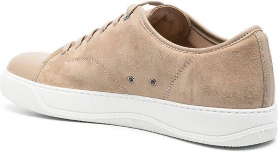 Lanvin DBB1 panelled leather low-top sneakers Neutrals