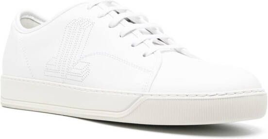 Lanvin DBB1 perforated-logo low-top sneakers White