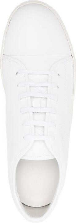 Lanvin DBB1 perforated-logo low-top sneakers White