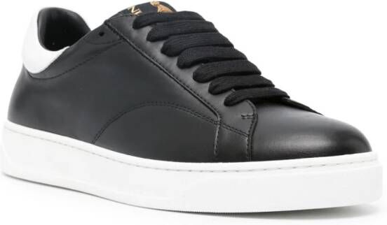 Lanvin DDB0 leather low-top sneakers Black