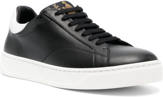Lanvin DDB0 low-top leather sneakers Black