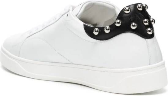 Lanvin DDBO studded leather sneakers White